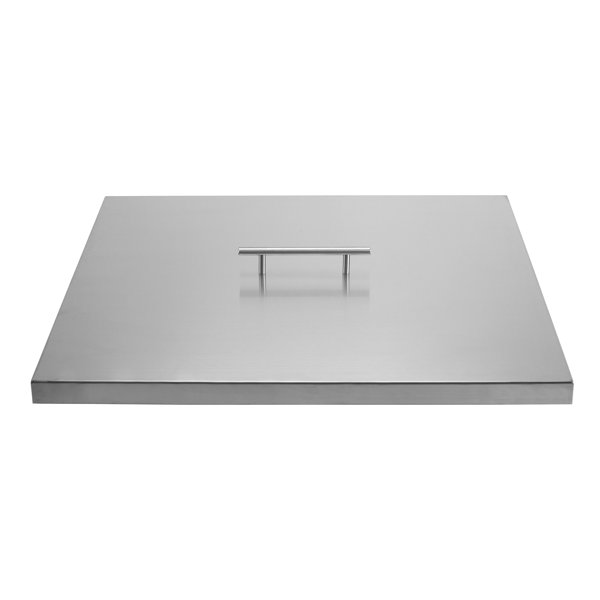 Celestial Fire Glass Stainless Steel Fire Pit Lid for Square Fire Pits